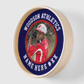 コーチカスタムまたは選手のためのスポーツチームのギフト 壁時計 (傾斜)