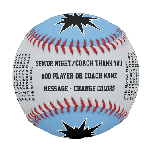コーチカスタムー、シニアまたはチームのための野球ボール 野球ボール (裏面)