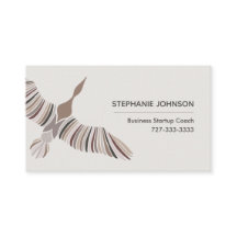 コーチコンサルタント抽象芸術ガチョウのフライトのロゴ