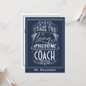 コーチサンキュー感謝フラット カード (正面/裏面インサイチュ)