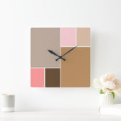 コーチシーシェルカラーブロック スクエア壁時計 (ホーム)