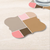コーチシーシェルカラーブロック ペーパーコースター (アングル)