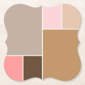 コーチシーシェルカラーブロック ペーパーコースター (正面)