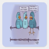 コーチスクエア飛んでいるステッカー スクエアシール (正面)