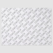 コーチスクールスポーツチームカラーモダンおもしろい 薄葉紙 (正面)