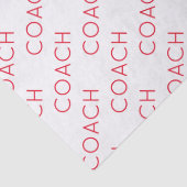 コーチスクールスポーツチームカラーモダンおもしろい 薄葉紙 (詳細)