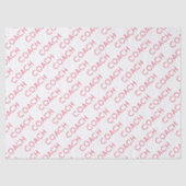 コーチスクールスポーツチームカラーモダンおもしろい 薄葉紙 (正面)