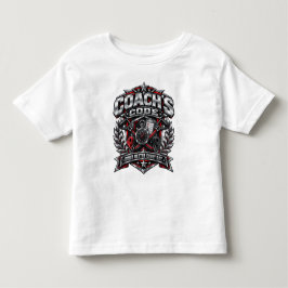 コーチズコード メタリック フィットネス エンブレム ロゴデザイン トドラーTシャツ