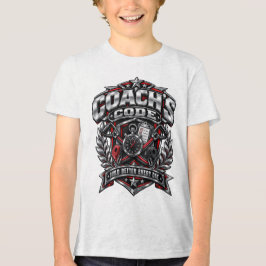 コーチズコード メタリック フィットネス エンブレム ロゴデザイン トライブレンドTシャツ