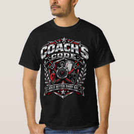コーチズコード メタリック フィットネス エンブレム ロゴデザイン Tシャツ
