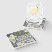 コーチズコーナーサバンナ大理石コースター。 ストーンコースター (横)