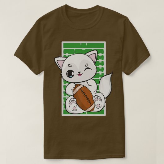 コーチセ遊ンターガードAのための北極キツネサッカー Tシャツ (デザイン正面)