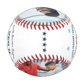 コーチチームパーソナライズされたの名簿と写真 野球ボール (裏面)