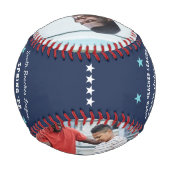 コーチチームパーソナライズされたの名簿と写真 野球ボール (裏面)