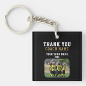 コーチチーム名の写真に感謝 キーホルダー (正面)