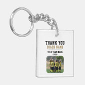 コーチチーム名の写真に感謝 キーホルダー (正面左)