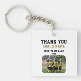 コーチチーム名の写真に感謝 キーホルダー