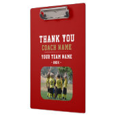 コーチチーム名の写真に感謝 クリップボード (左)
