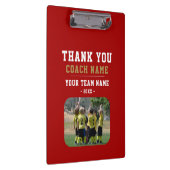 コーチチーム名の写真に感謝 クリップボード (右)