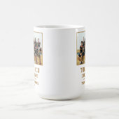 コーチチーム名の写真に感謝 コーヒーマグカップ (中央)