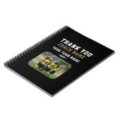 コーチチーム名の写真に感謝 ノートブック (左側)