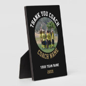 コーチチーム名の写真に感謝 フォトプラーク (側面)