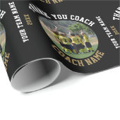 コーチチーム名の写真に感謝 ラッピングペーパー (ロールコーナー)