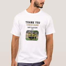 コーチチーム名の写真に感謝 Tシャツ