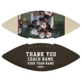 コーチチーム名ブラックフォトありがとう アメリカンフットボール (パネル)