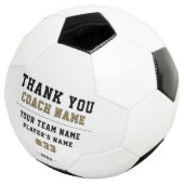 コーチチーム名番号に感謝 サッカーボール (3/4)