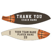 コーチチーム名番号に感謝 バスケットボール (パネル)