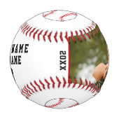 コーチチーム名番号写真 野球ボール (正面)