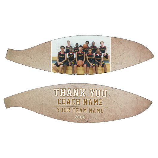 コーチチーム素朴名の写真をありがとう バスケットボール (パネル)