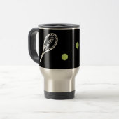 コーチテニスプレーヤーパーソナライズされたタンブラー トラベルマグ (正面左)