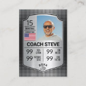 コーチトレーディングおもしろいカードコーチ統計カードギフト コーリングカード (正面)