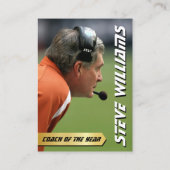 コーチトレーディングおもしろいカードコーチ統計カードギフト コーリングカード (裏面)