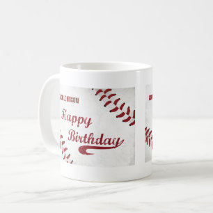 コーチハッピーバースデー大グランジ野球スポーツ コーヒーマグカップ