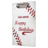 コーチハッピーバースデー大グランジ野球、スポーツ クリップボード (左)