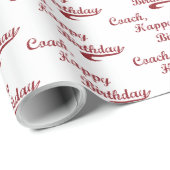 コーチハッピーバースデー大グランジ野球、スポーツ ラッピングペーパー (ロールコーナー)