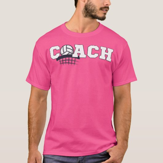 コーチバレーボールのスポーツ愛好家プレーヤー Tシャツ (正面)