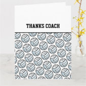 コーチバ感謝していレーボールチームスポーツホワイトブラック カード (黄色い花)