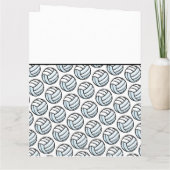 コーチバ感謝していレーボールチームスポーツホワイトブラック カード (裏面)