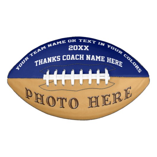 コーチパーソナライズされたのためのサッカーの贈り物， PHOTO アメリカンフットボール (正面)