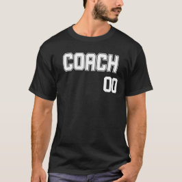 コーチパーソナライズされたの名前とナンバージャージースタイル Tシャツ
