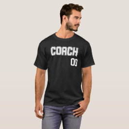 コーチパーソナライズされたの名前とナンバージャージースタイル Tシャツ