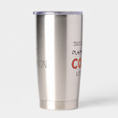 コーチパーソナライズされたコーおもしろいチ 保温保冷タンブラー (右面)
