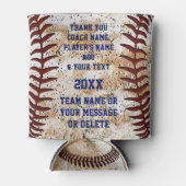 コーチパーソナライズされたー、選手のための野球 缶クーラー (正面)