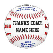 コーチパーソナライズされた又は選手のための野球ボール 野球ボール (正面)