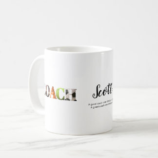 コーチパーソナライズされた名選手 コーヒーマグカップ