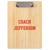 コーチパーソナライズされた用のジムクリップボード クリップボード (正面)